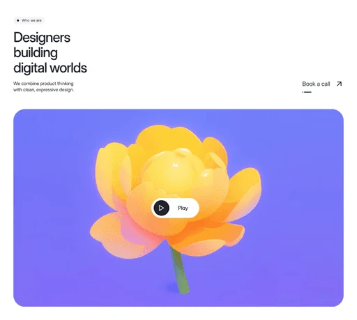 Flower interface design